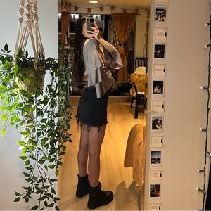 Lush Ruffle Sleeve Top